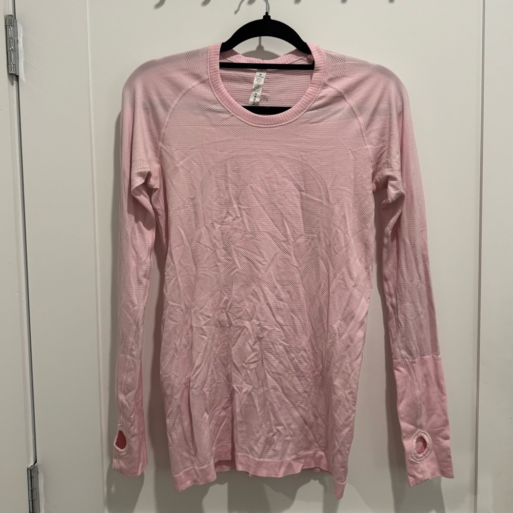 Lululemon Swiftly Tech Long-Sleeve Shirt Light Pink